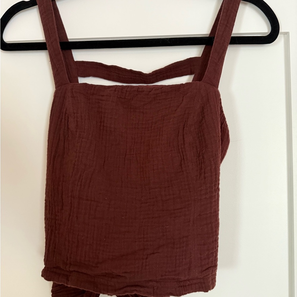 Women's Cropped Tank with Bow